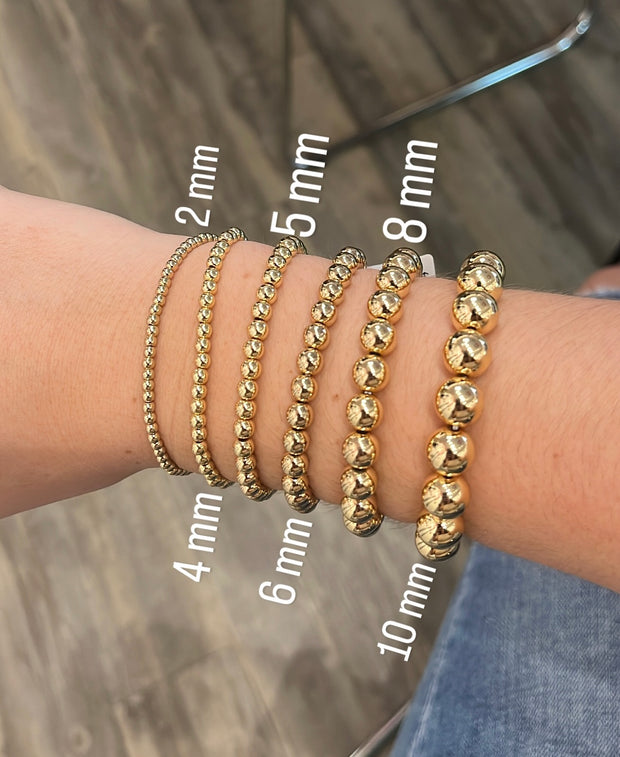 Stackable Gold Beaded Bracelets 3 for $20