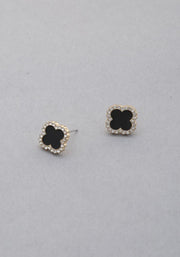 Pearlescent Clover Stud Earring