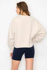 Cropped Oversize Sweatshirt