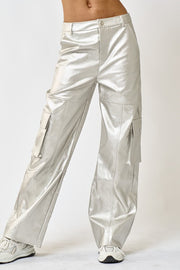 Silver Cargo Pants