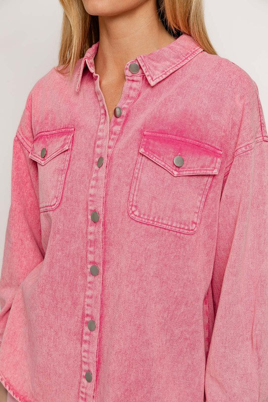 Fabulous & Flawless Rhinestone Pearl Mesh Crop Top (Pink)