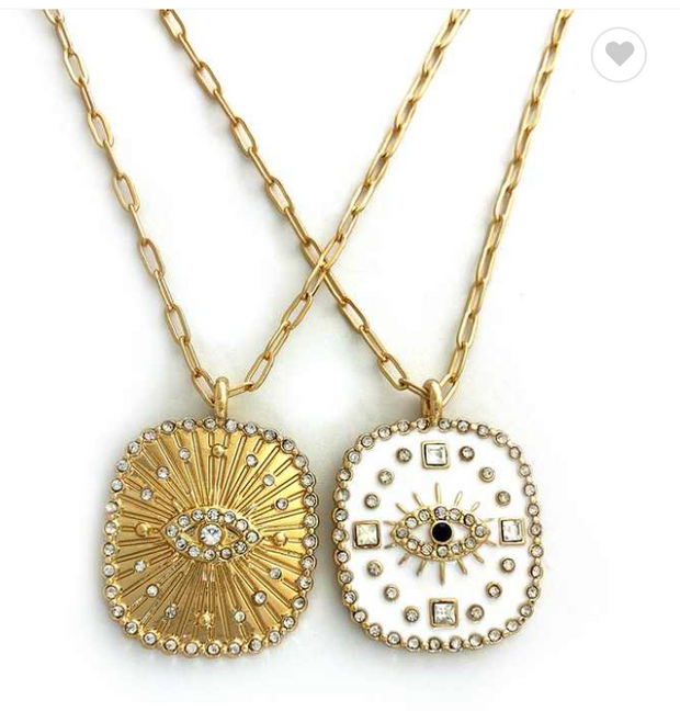 Evil Eye Gold Plated Pendant Necklace