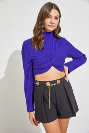 Knit Cross Over Top