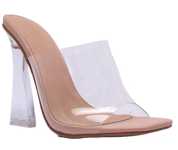 Clear Open Toe Heel – Just Polly Boutique