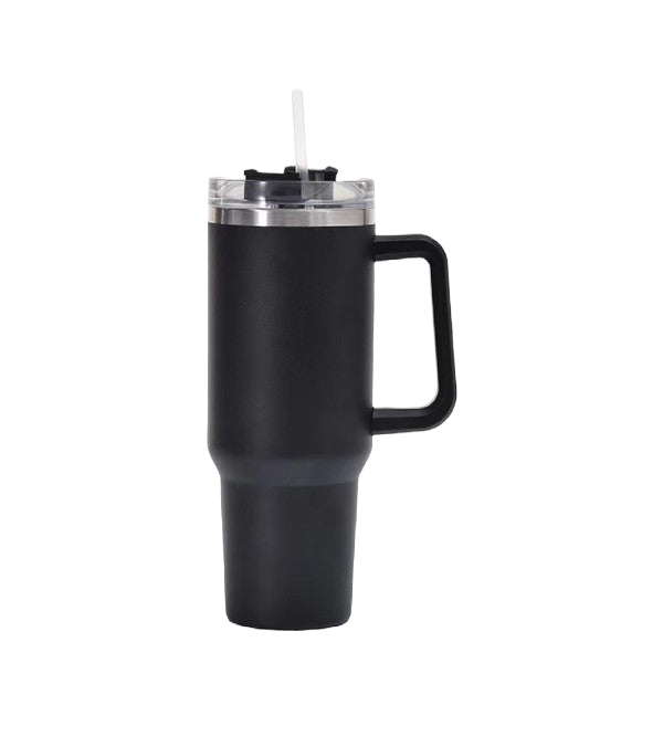40oz Travel Tumbler with Handle and Straw 2 for $40
